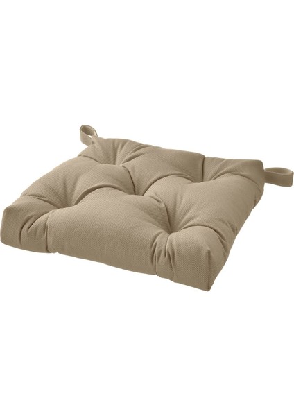 Sandalye Minderi, Bej, 40/35X38X7 cm