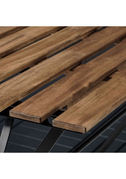 Katlanabilir Masa, Siyah-Kahverengi, 100X54X71 cm fiyatları