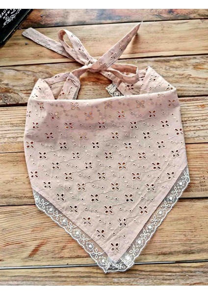 Bağcıklı Dantel Fisto Bandana | El Yapımı