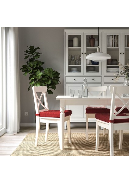 Sandalye Minderi, Koyu Kırmızı, 40/35X38X7 cm fiyatları