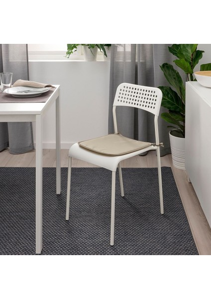 Sandalye Minderi, Gri-Bej, 34X34X1 cm modelleri