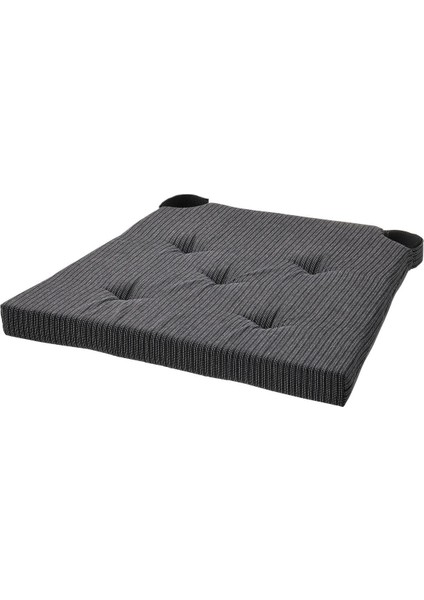 Sandalye Minderi, Siyah, 42/35X40X4 cm