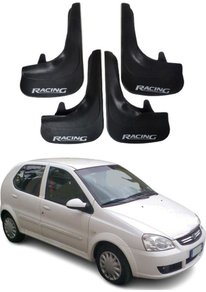 Tata Indica Uyumlu Racing Yazılı 4'lü Tozluk Çamurluk Paçalık Modifiye