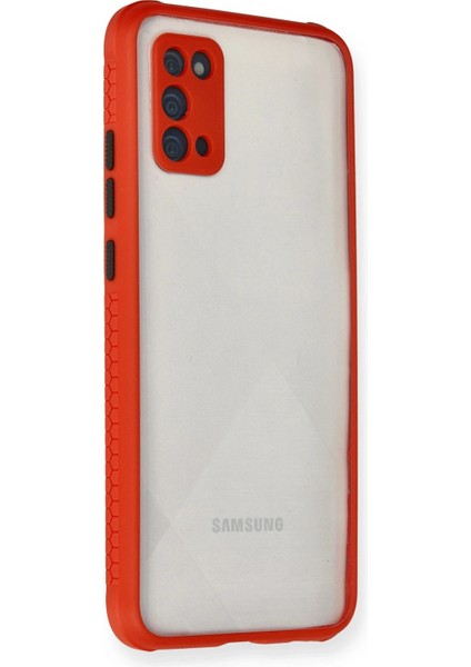 Samsung Galaxy A02S Kılıf Miami Şeffaf Silikon - Kırmızı Arbkd fiyatları