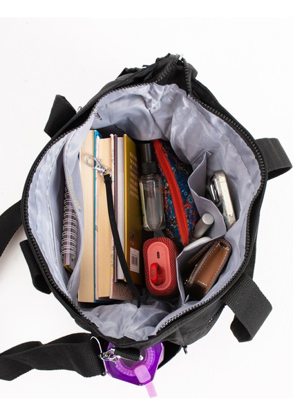 Sn 3032 Suya Dayanıklı Çok Bölmeli Krinkıl Çanta Kol Çantası Omuz