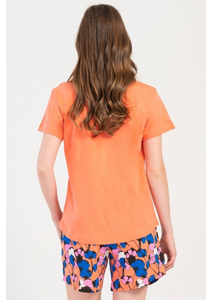 Pamuklu Kadın Kısa Kol Şortlu Pijama Takım , 408041 fırsatları