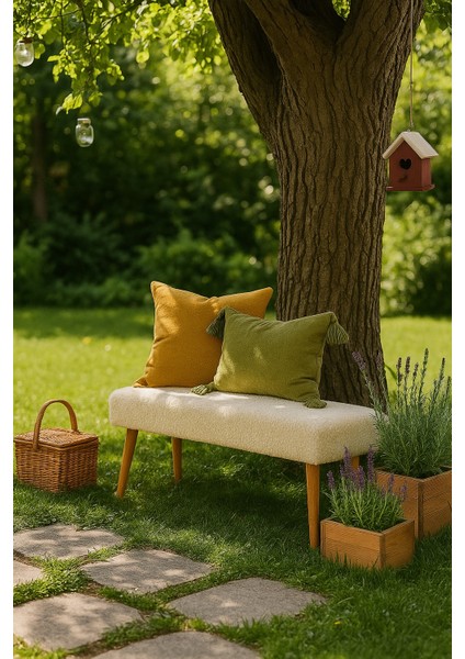 PUFİKA Ahşap Ayaklı,geniş Oturum Alanı,bench Puf,berjer,koltuk(Salon,bahçe,ofis,balkon) fırsatları