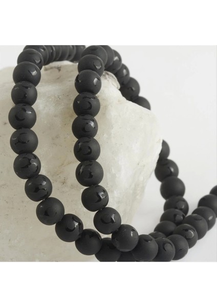 8 mm 3 Hilal Orjinal Onix Taşı