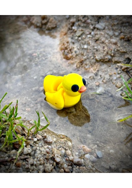Ördek Oyuncak- Bebek Ördek Gölün Sevimli Kaşifi 🦆🌊 3D Hareketli Organik Model - Orta Boy fiyatları