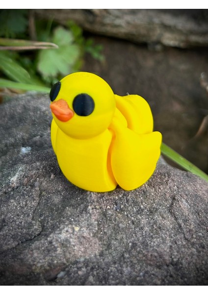 Ördek Oyuncak- Bebek Ördek Gölün Sevimli Kaşifi 🦆🌊 3D Hareketli Organik Model - Orta Boy fırsatları