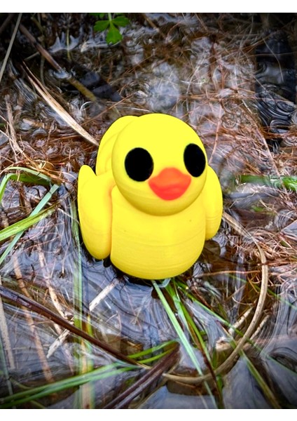 Ördek Oyuncak- Bebek Ördek Gölün Sevimli Kaşifi 🦆🌊 3D Hareketli Organik Model - Orta Boy