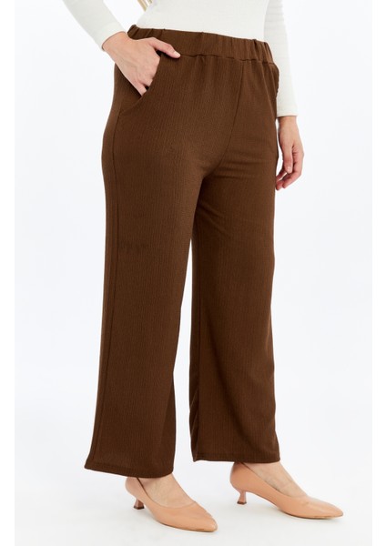 Büyük Beden Kadın Yazlık Battal Pantolon Kuşaklı Broşlu Cepli Uzun Yelek Ikili Tesettür Takım