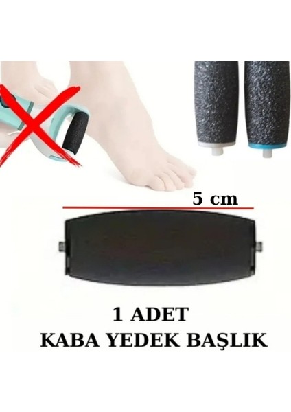 Elektronik Ayak Törpüsü İçin 1 Adet Yedek Silindir Başlık, Ölü Deri Giderici, Pürüzsüz Ayaklar Için Etkili Başlık, Ölü Deri Temizleyici Yedek Başlık