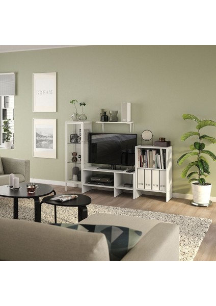 Tv Ünitesi, Beyaz, 174X35X116 cm fiyatları