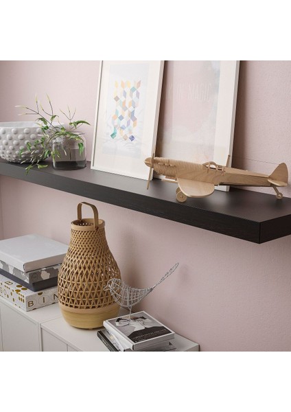 Ayaksız Duvar Rafı, Venge, 190X26 cm modelleri