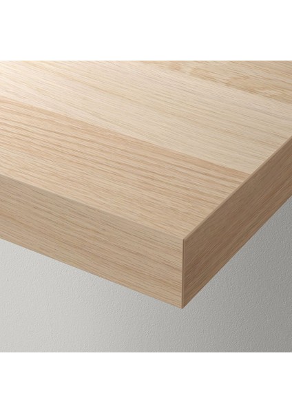 Ayaksız Duvar Rafı, Ağartılmış Meşe Görünümlü, 110X26 cm fırsatları