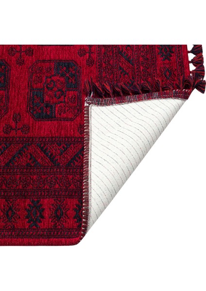 Buhari Bhr 04 Kaymaz Tabanlı İnce Afgan Desenli Halı fırsatları