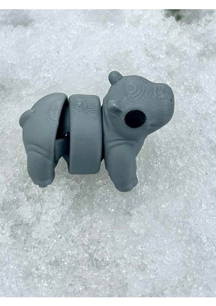 Su Aygırı Oyuncak - Nehirlerin Güçlü ve Zarif Devi!🦛🌊 3D Hareketli Organik Model - Orta Boy fiyatları
