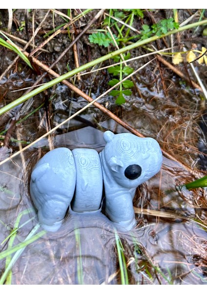 Su Aygırı Oyuncak - Nehirlerin Güçlü ve Zarif Devi!🦛🌊 3D Hareketli Organik Model - Orta Boy