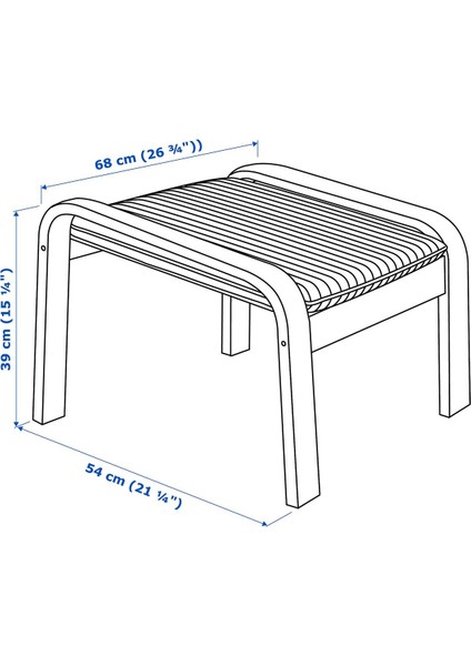 Ayak Uzatma Taburesi, Knisa Açık Bej-Huş fırsatları
