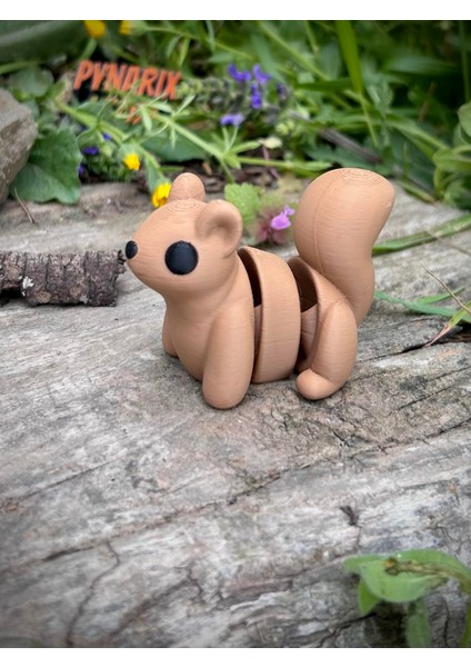 Sincap Oyuncak - Ormanın Enerjik Cıvıl Cıvıl Kaşifi 🌰🐿️3d Hareketli Organik Model- Orta Boy