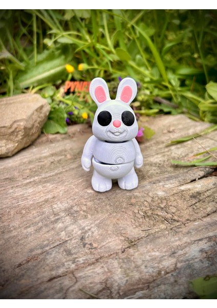 Tavşan - Ormanın Neşeli ve Çevik Kaşifi Ayakta!🐇🌿✨3d Hareketli Organik Oyuncak - Model Orta Boy fiyatları