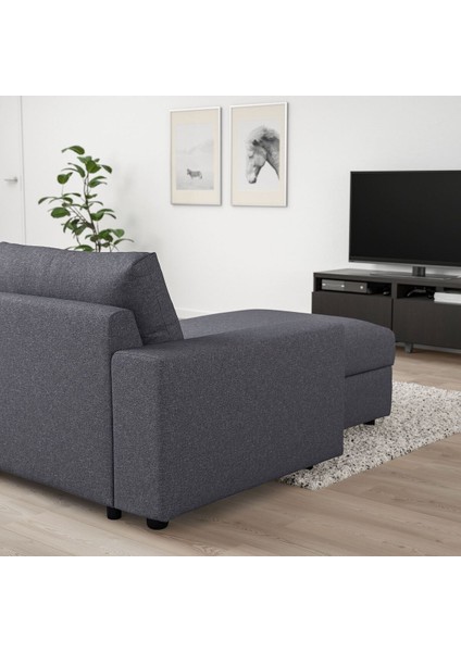 Uzanma Koltuğu, Gunnared Orta Gri, Geniş Kolçaklı modelleri