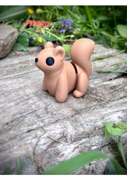 Sincap Oyuncak - Ormanın Enerjik Cıvıl Cıvıl Kaşifi 🌰🐿️3d Hareketli Organik Model- Orta Boy modelleri
