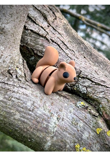 Sincap Oyuncak - Ormanın Enerjik Cıvıl Cıvıl Kaşifi 🌰🐿️3d Hareketli Organik Model- Orta Boy indirimleri