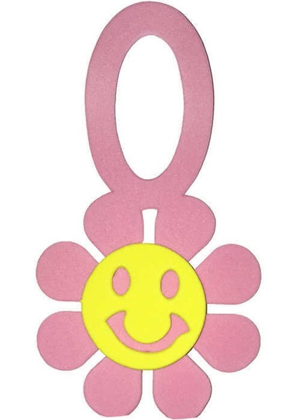 Pembe ve Çok Renkli Eva Güneşi Süs Seti, 6,5cm En, 120CM Boy, 1 Takım