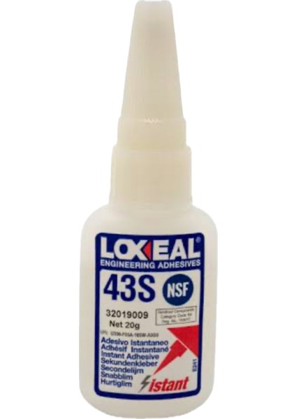 43S Etil Siyanoakrilat Bazlı Hızlı Yapıştırıcı (100GR)