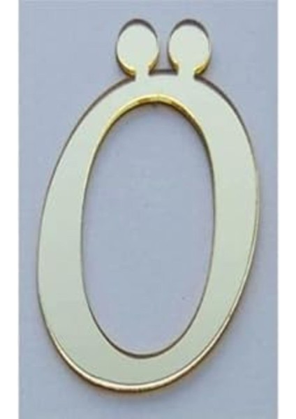 Altın Harf Aynalı Pleksi 4 Cm, Şık ve Parlak Dekoratif Obje