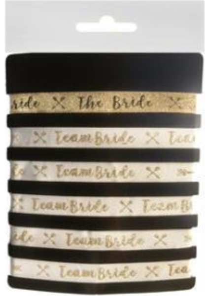 Parlak Çok Renkli Bride To Be Yazılı 6'lı Bileklik Seti modelleri