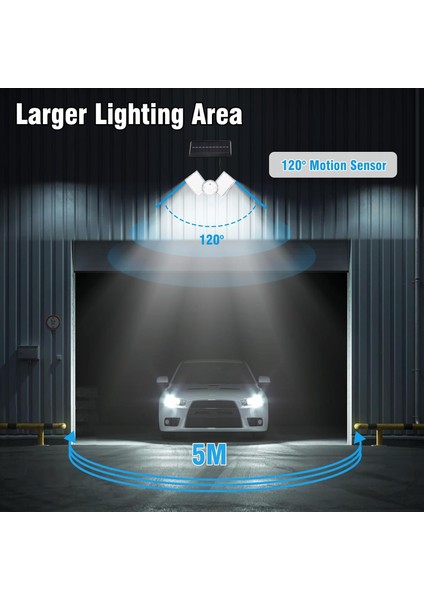 112 LED Güneş Enerjili Kumandalı 3 Çalışma Modlu Çift Başlıklı Bahçe,garaj,teras Sokak Lambası indirimleri