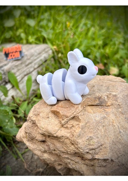 Tavşan Oyuncak - Zıplamanın Keyfi! Zıp Zıp 🐇🌿✨3d Hareketli Organik Model-Orta Boy