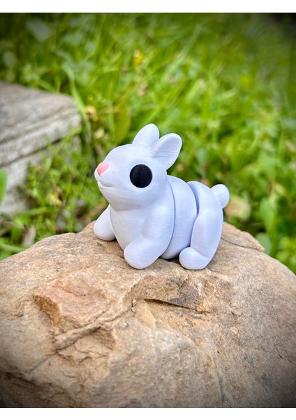 Tavşan Oyuncak - Zıplamanın Keyfi! Zıp Zıp 🐇🌿✨3d Hareketli Organik Model-Orta Boy