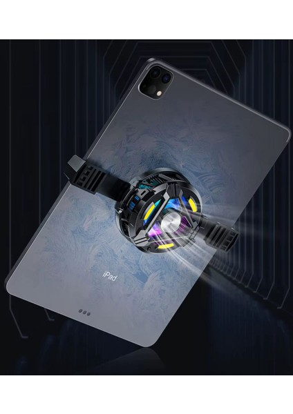 Manyetik Tablet Sogutucu Igin Mobil Oyun Igin Sicaklik Göstergesi ile ipad Evrensel Radyatör Canli Akis Siyah 5V2A fırsatları