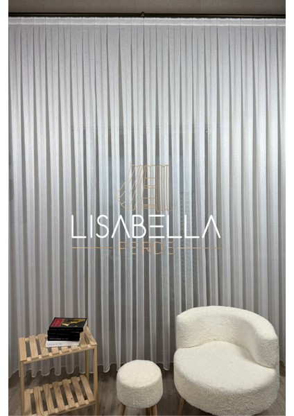 Crystaline Kusursuz Dökümlü Orjinal KAR600 (1x2 Seyrek Pile Dikişli) Tül Perde fırsatları