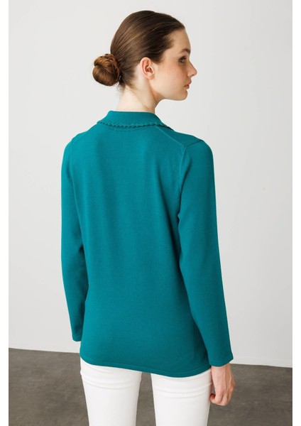 Kadın Polo Yaka Likralı Bluz A.Ö.Başı modelleri