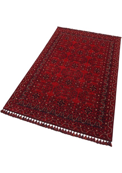 Buhari Bhr 02 Kaymaz Tabanlı Ince Afgan Desenli Halı