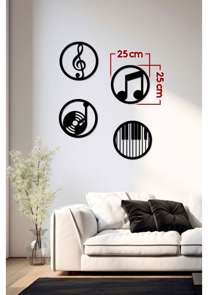 Müzik Nota Dekoratif Ahşap Duvar Dekoru - Ev Süsleri - Duvar Dekorasyon Aksesuarları fiyatları