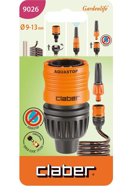Hortum Bağlantı Aparatı 9-13MM Claber 9026 fiyatları
