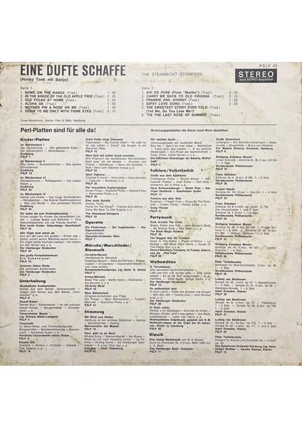 Eine Dufte Schaffe Honky Tonk Mit Banjo Lp Plak fiyatları