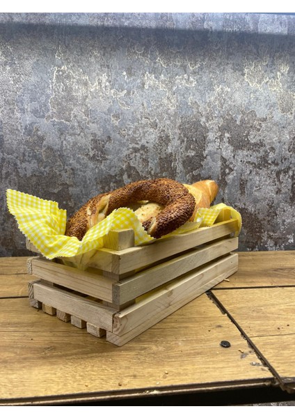 Rustik Ahşap Ekmek Sunum Kasası – Simit & Ekmeklik fiyatları