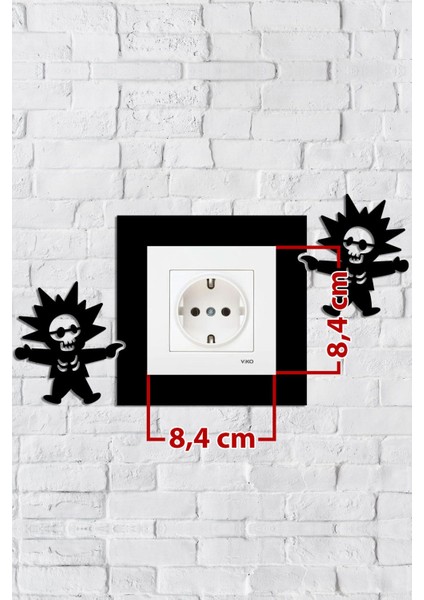 Elektrik Çarpan Çocuk Tasarım Priz Çerçevesi (Iç Ölçü 8,4x8,4 Cm) Dekoratif Priz - Anahtar Çerçevesi fiyatları