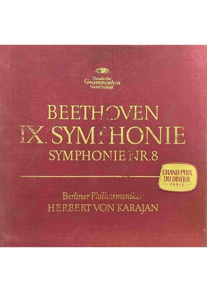 Beethoven Ix. Symphonie / Symphonie Nr. 8 (2 Lp) Box Set Plak