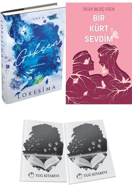 Bir Kürt Sevdim 1 ve Ephesus Yayınları Gökçen 2 Ciltli Loresima 2li Set + Hediyeli