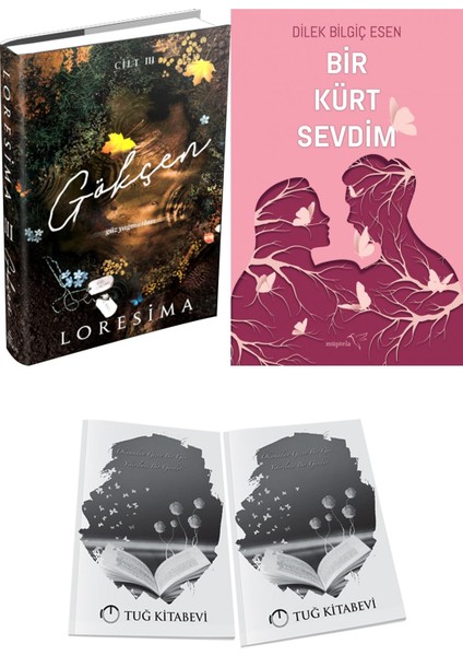 Bir Kürt Sevdim 1 ve Ephesus Yayınları Gökçen 2 Ciltli Loresima 2li Set + Hediyeli