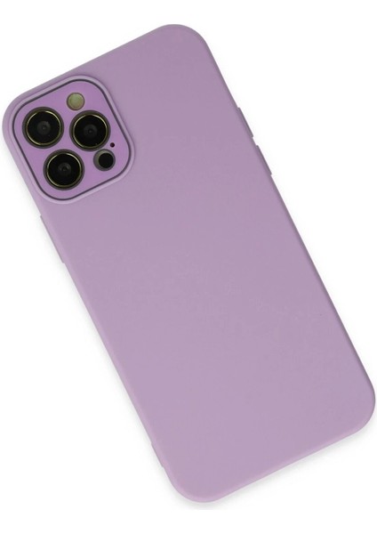 iPhone 12 Pro Max Kılıf Lansman Glass Kapak - Lila fiyatları