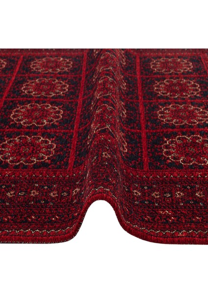 Buhari Bhr 03 Kaymaz Tabanlı Ince Afgan Desenli Halı modelleri